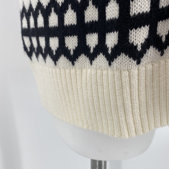 Talbots Black Cream Button Mock Turtleneck Sweater 1X - Picture 9 of 11